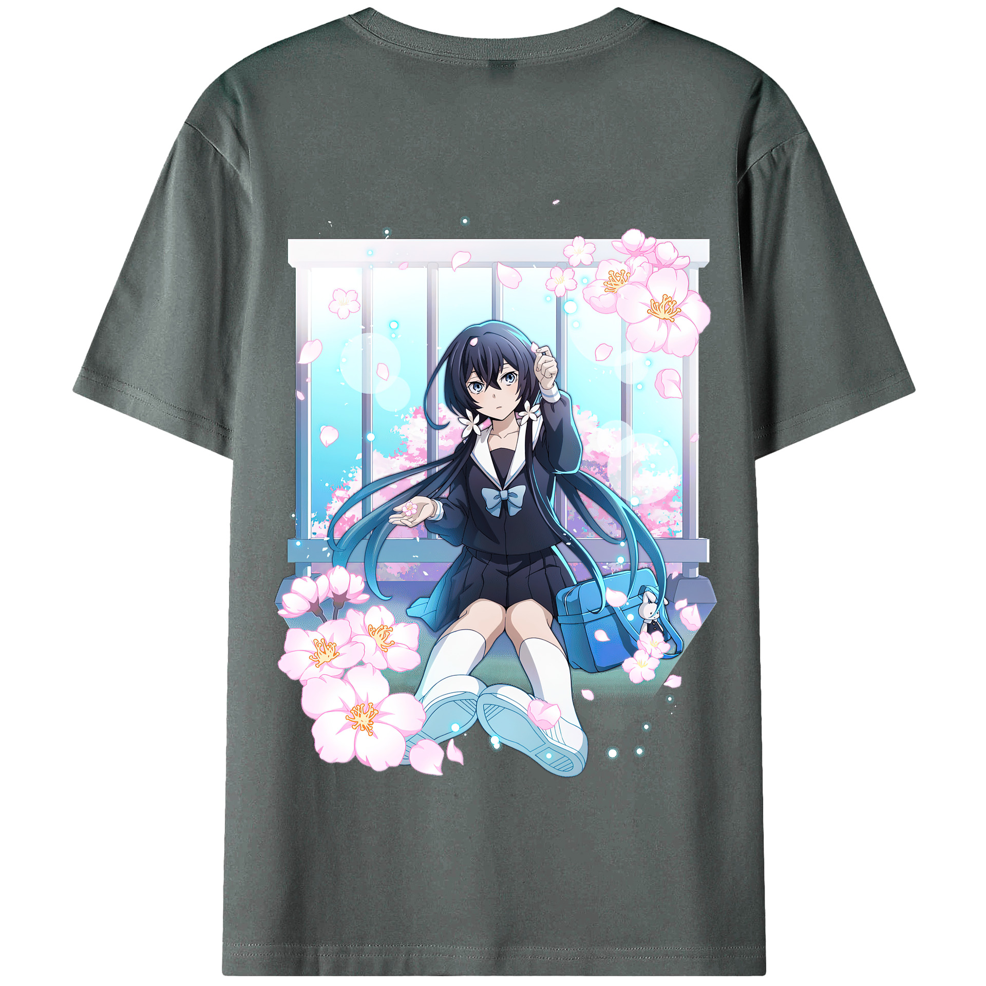 （画像用） 文豪ストレイドッグス Bungo Stray Dogs 綿100％半袖Tシャツ（背面プリント）
